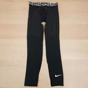 Nike Pro Dri-FIT Boys Compression Tights with Pocket Black Size XL